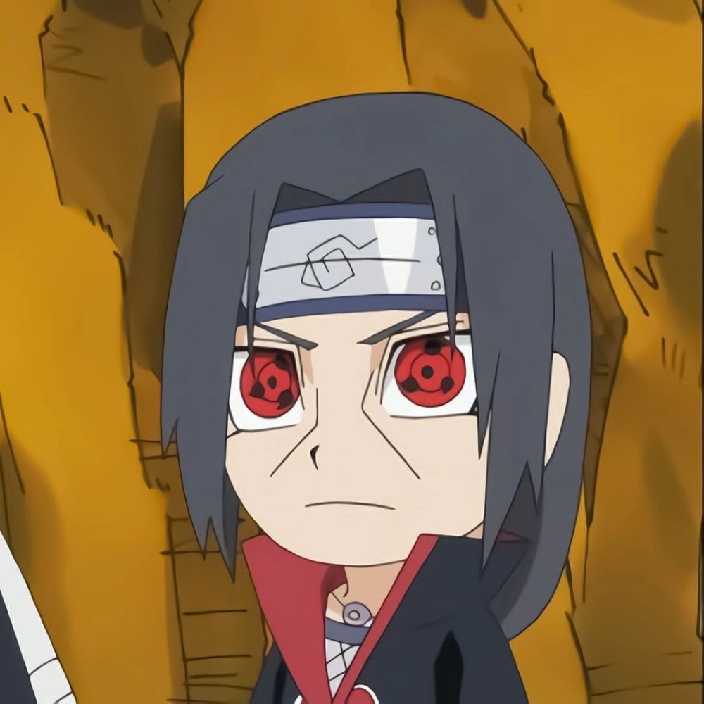 Itachi Uchiha chibi iconic anime style