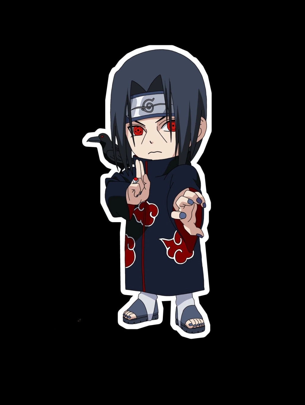 Itachi chibi wallpaper dark yet cute