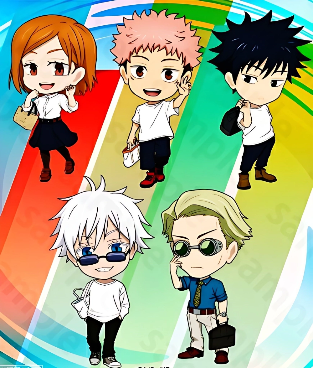 Chibi JJK filled with playful energy