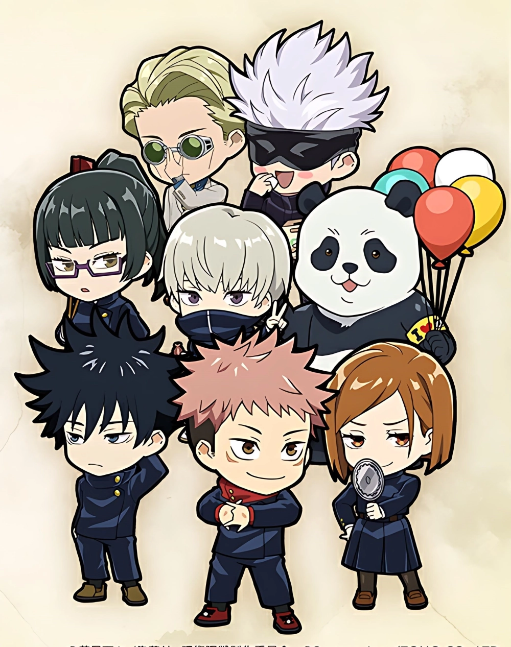 Jujutsu Kaisen chibi capturing cuteness