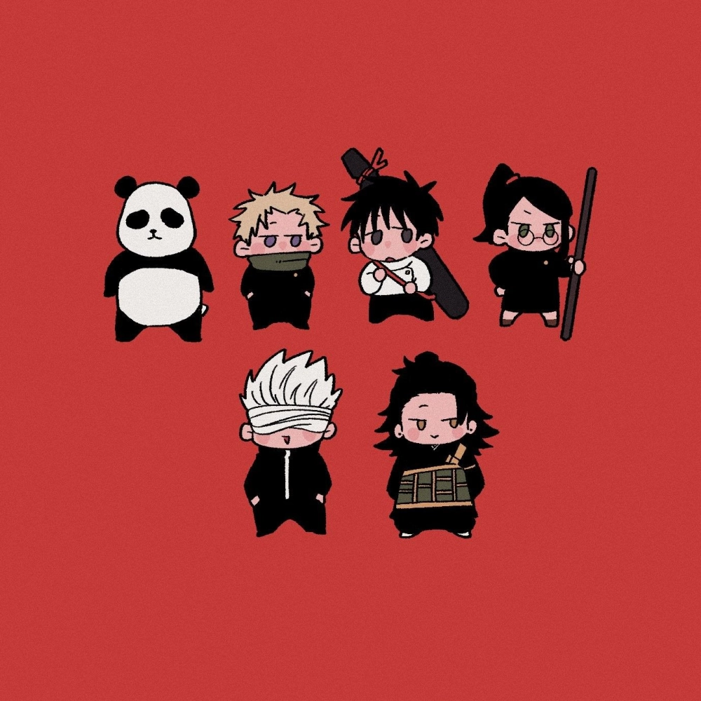 Jujutsu Kaisen chibi fanart with passion