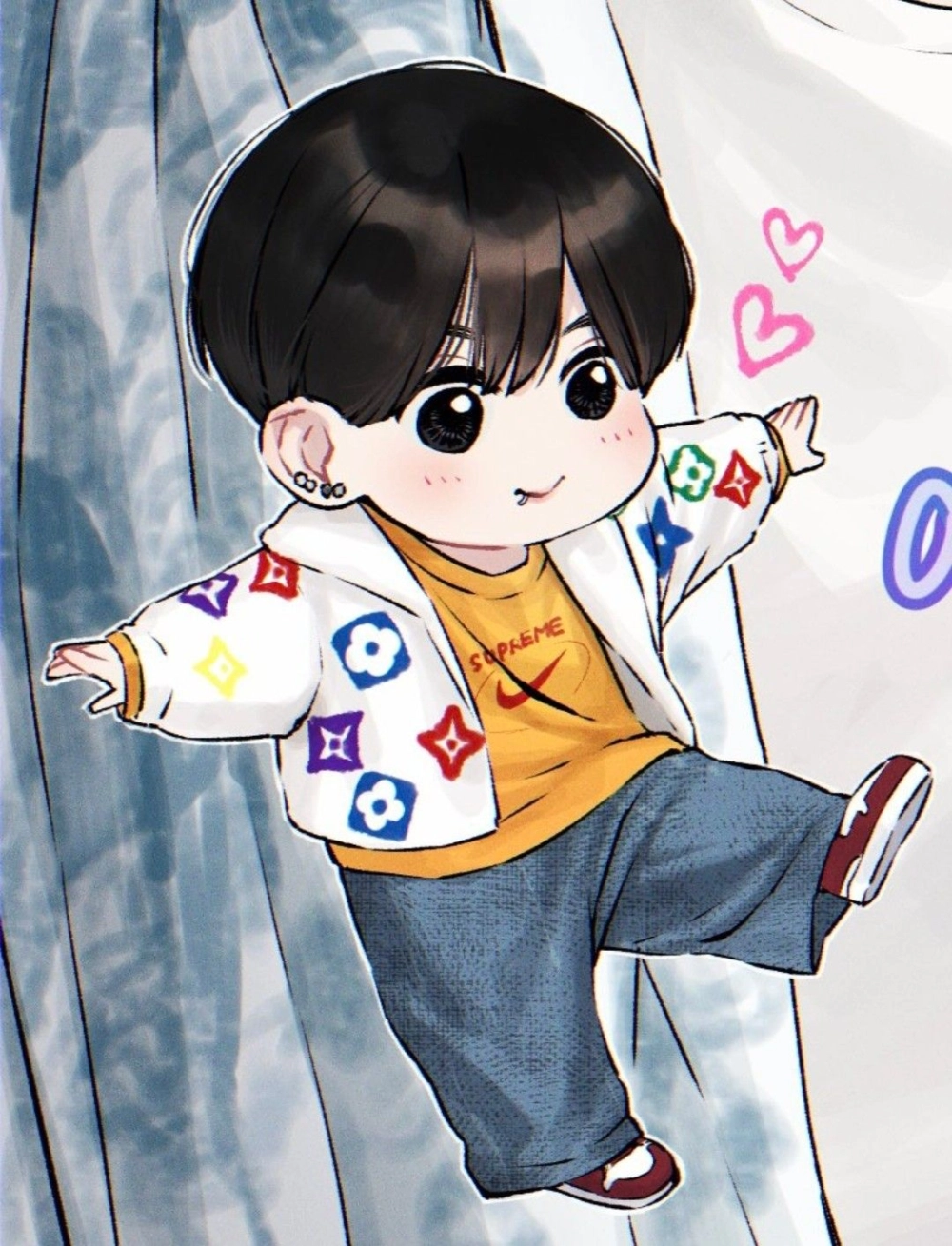 Jungkook chibi wallpaper brightens every screen