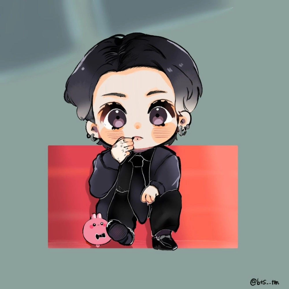 Jungkook chibi png fits any creative design