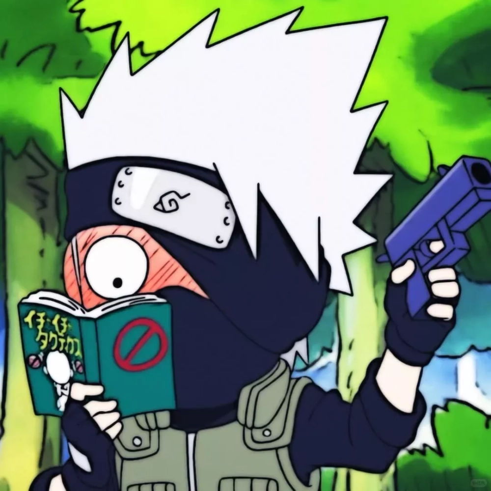 Chibi Kakashi drawing detailed and cute