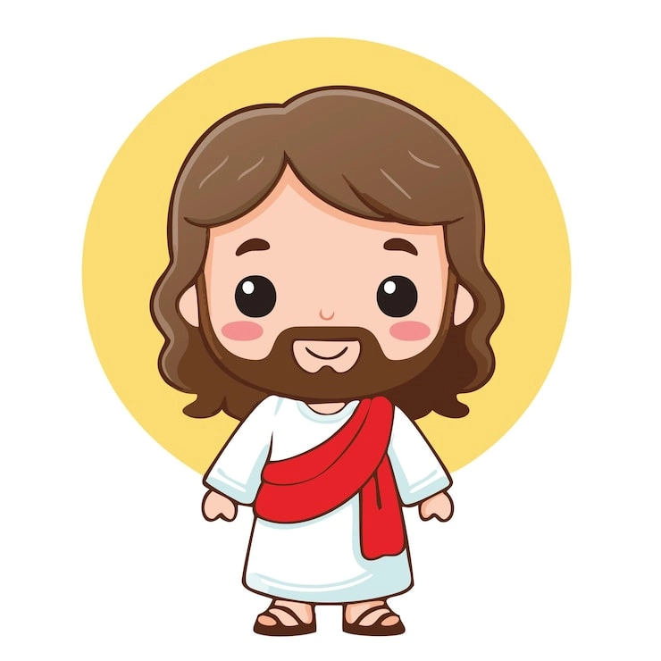 Cute chibi Jesus melts hearts with smiles