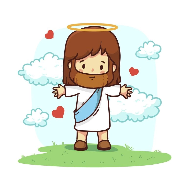 Chibi Jesus images bring joyful tiny moments