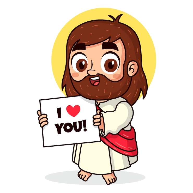 Chibi Jesus pictures look soft and peaceful