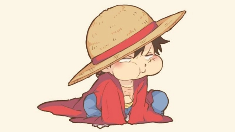 Luffy chibi drawing simple yet lively