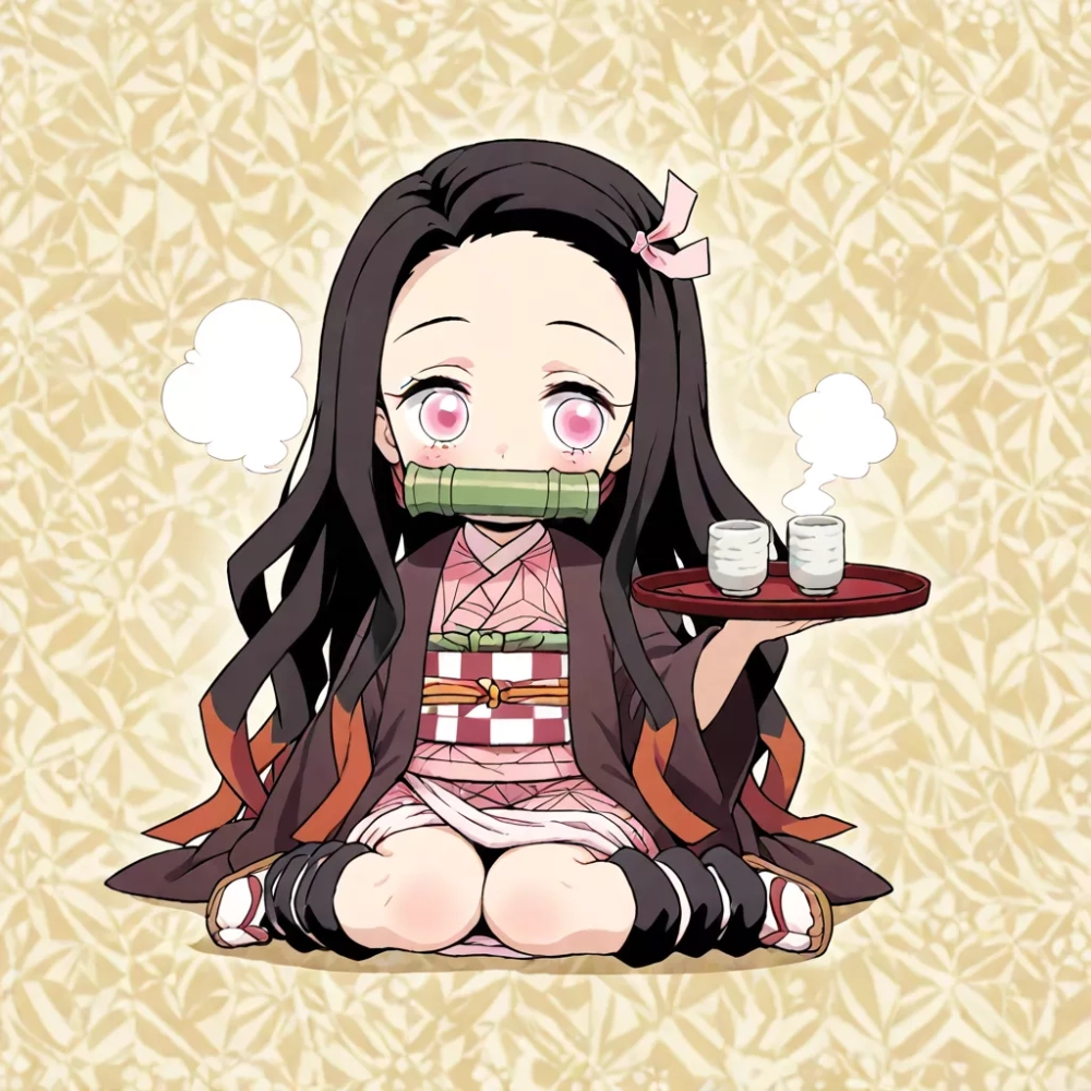 Demon Slayer Nezuko chibi iconic style