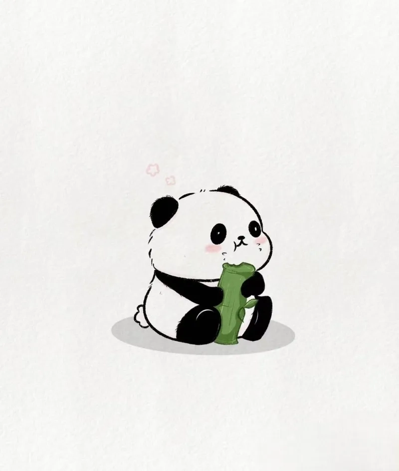 Chibi panda art capturing innocence in sweet style