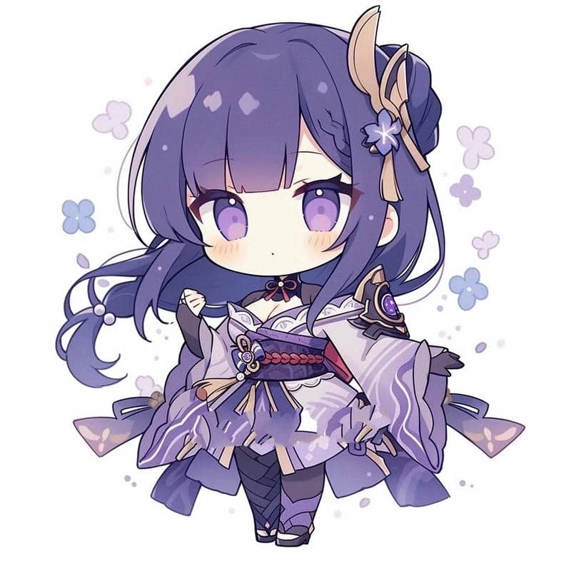 Raiden Shogun chibi feels cute yet powerful