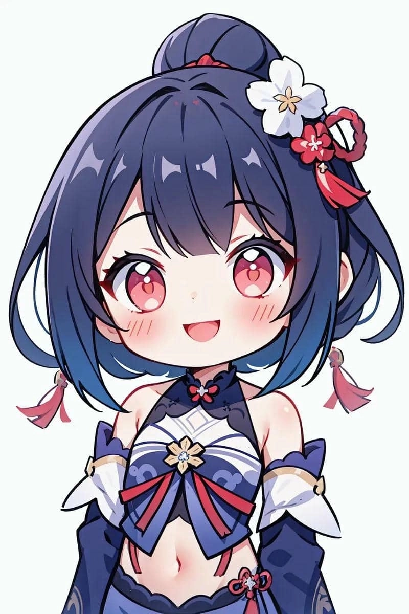 Raiden Shogun chibi wallpaper lights up screen