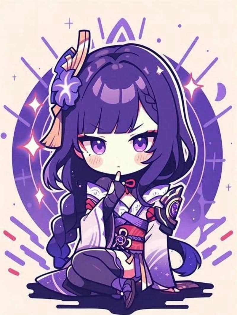 Genshin Impact Raiden Shogun chibi delights fans