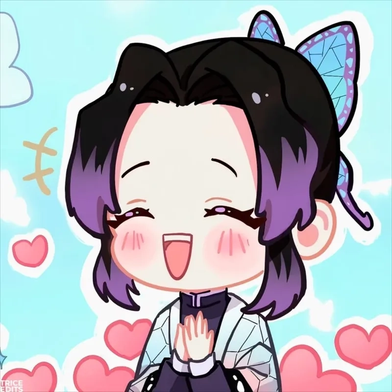 Lovely grace blooms with Shinobu Kocho chibi