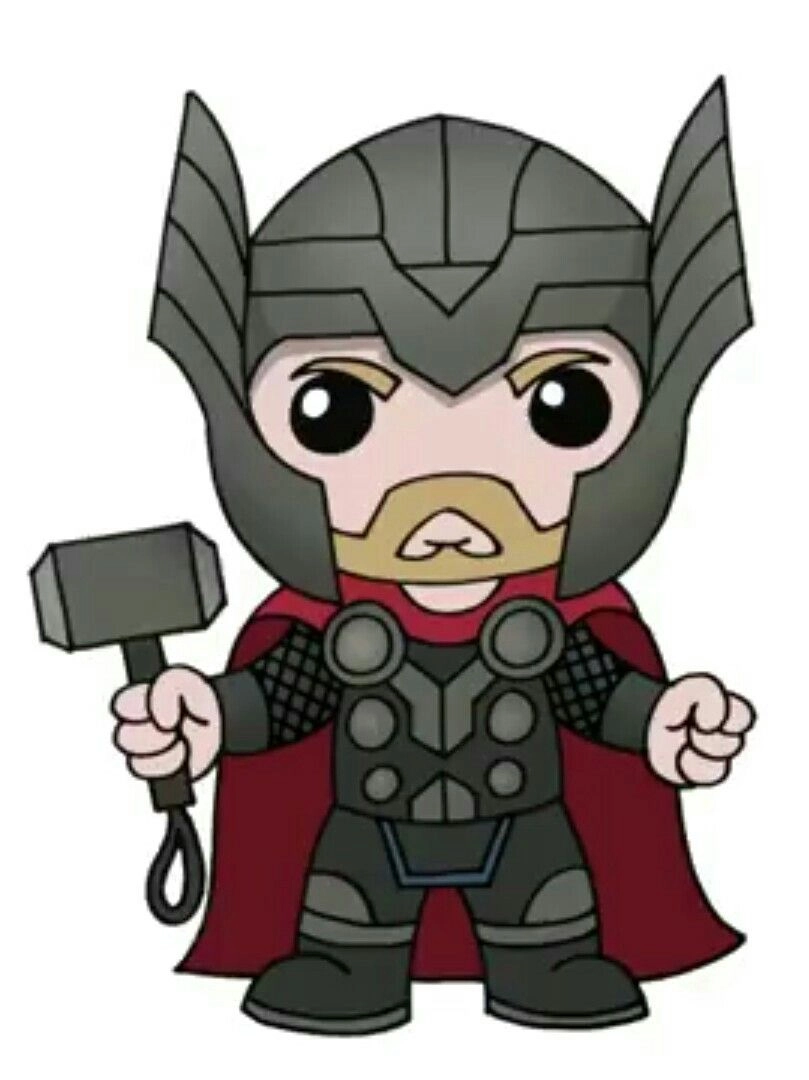 Chibi Thor images glow with tiny god vibes