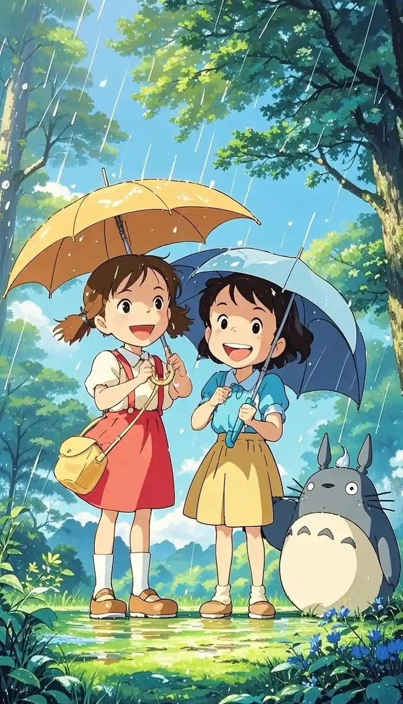 Chibi Totoro wallpaper brightens every screen