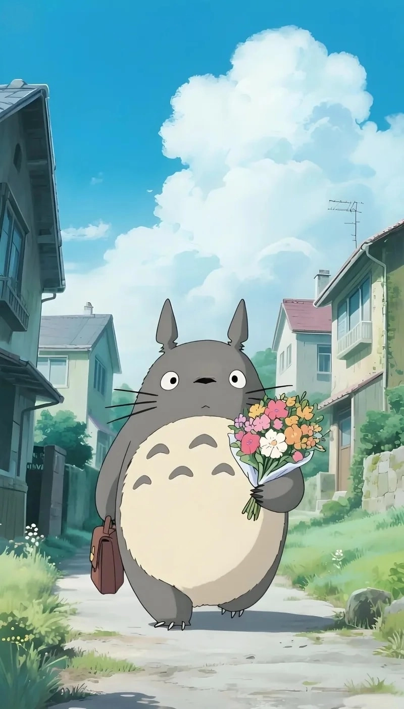 Totoro wallpaper brings calm magical vibes