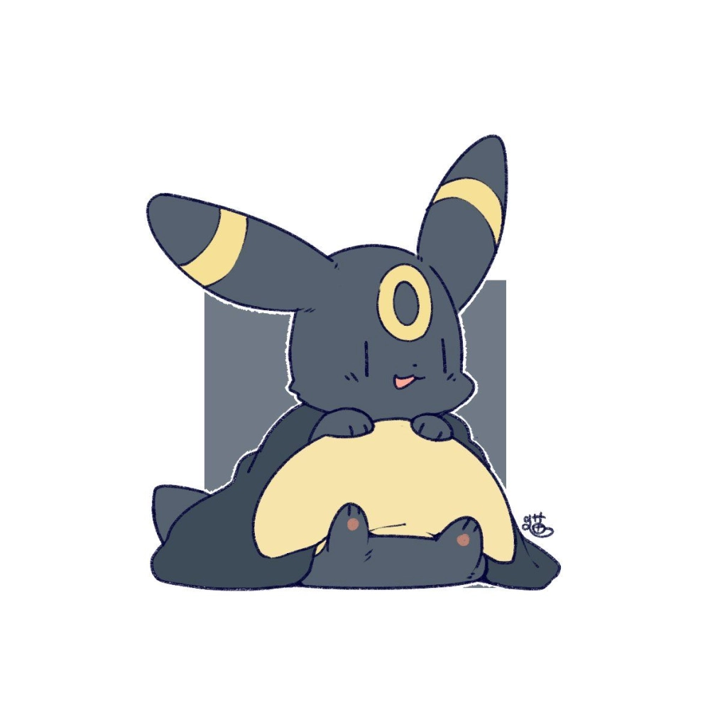 Umbreon wallpaper glowing shadows with kawaii flair