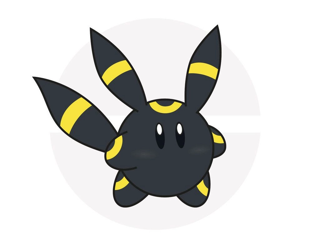 Umbreon drawing filled with delicate night strokes
