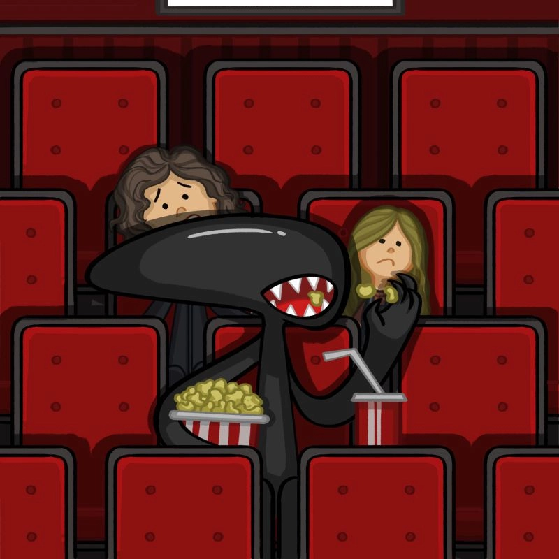 Alien fan art glowing passion in strange beauty