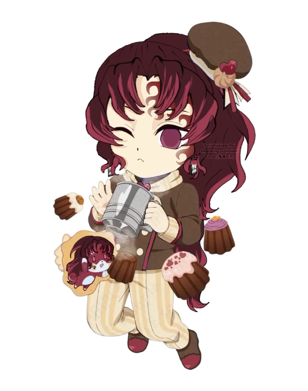 Gentle lines reveal in Yoriichi drawing style