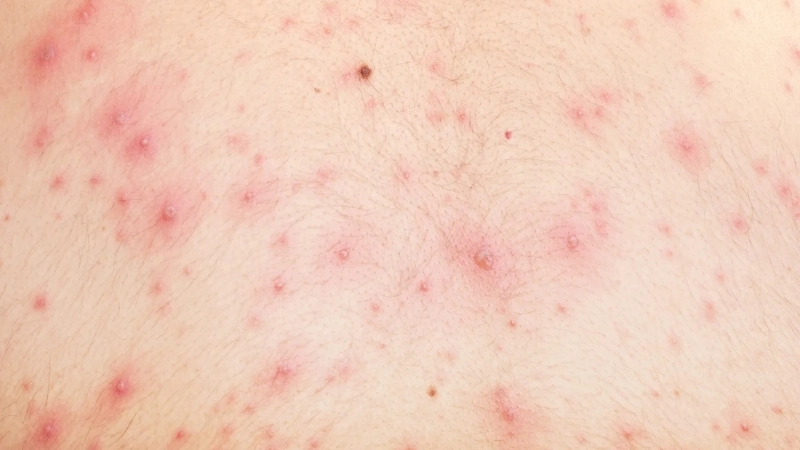 Clear signs showing chickenpox symptoms
