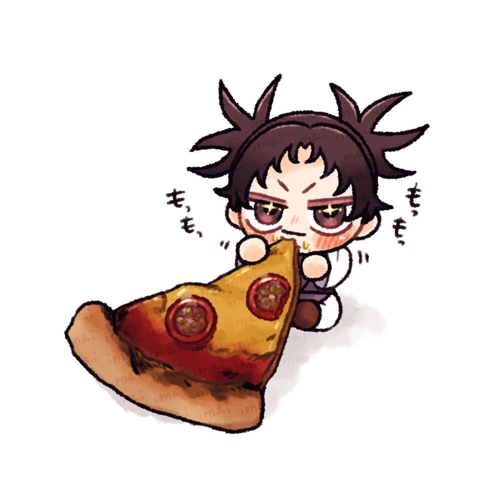 Bold colors bloom in Choso chibi wallpaper