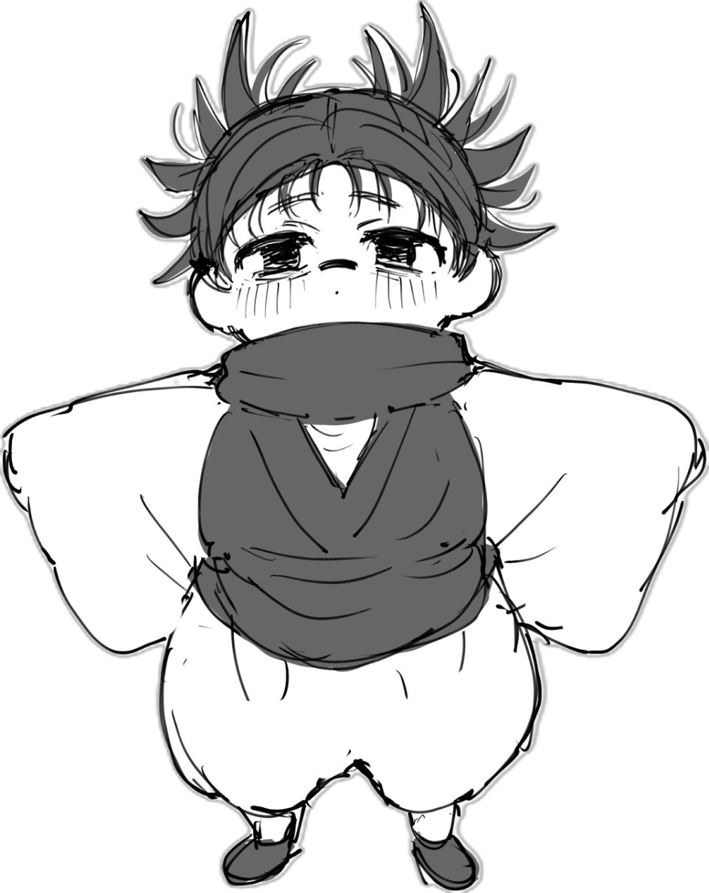 Gentle aura shines with chibi Choso art