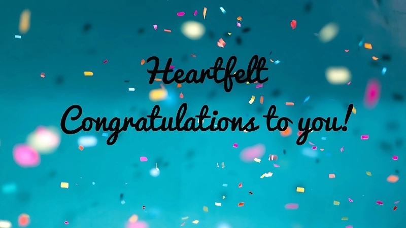 Congratulations messages to celebrate your special moments