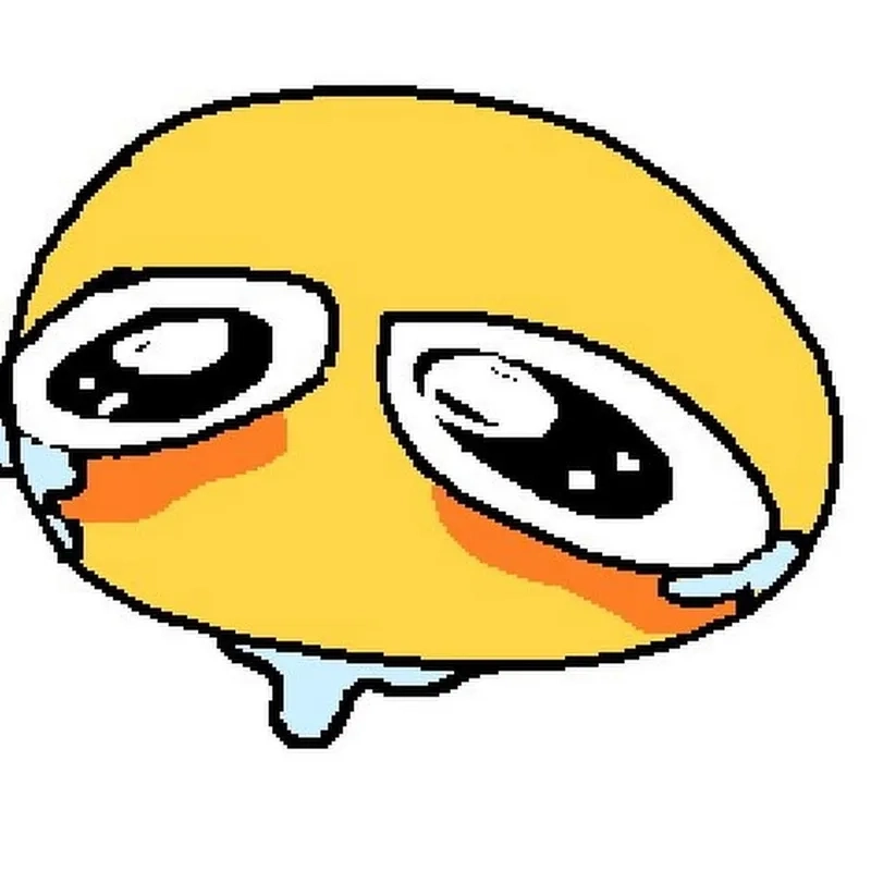 Me, represented by a puddle of tears emoji