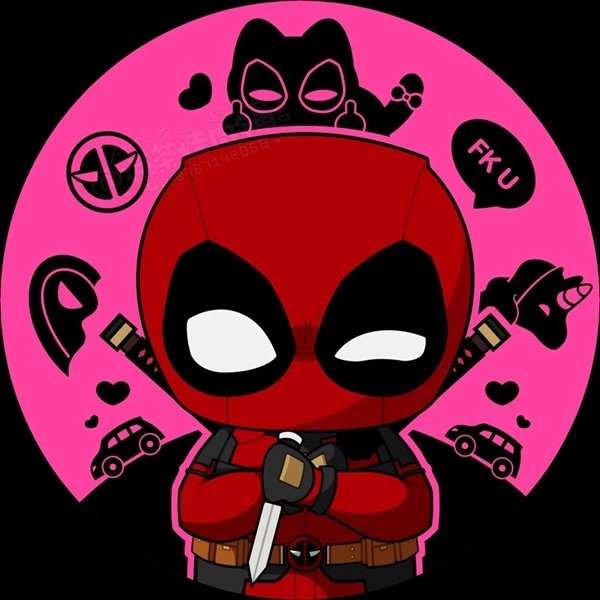 Deadpool chibi art shines with playful charm