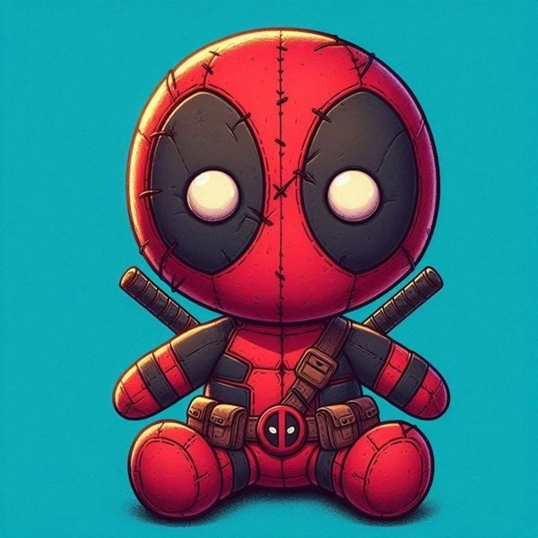 Deadpool drawing shows tiny mischievous style
