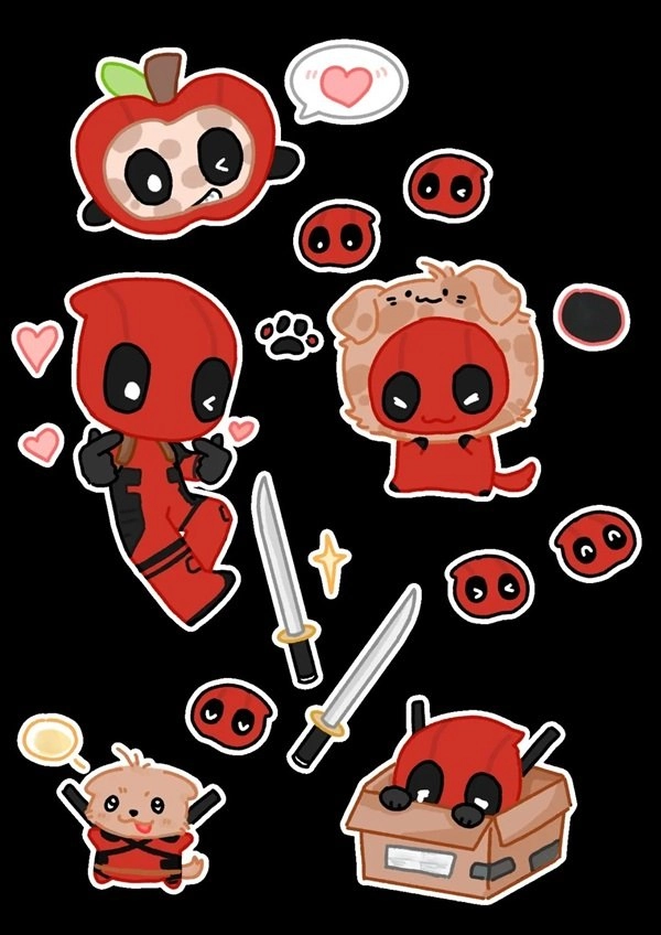 Deadpool chibi wallpaper brightens every screen