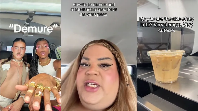 The ultimate demure reaction image.