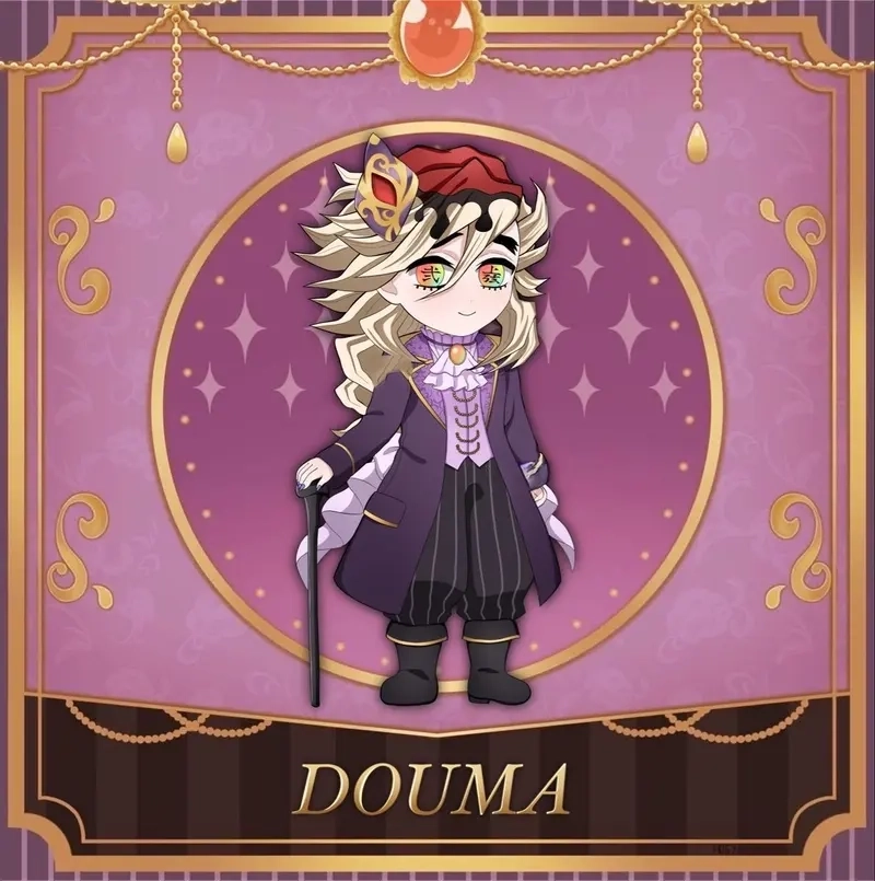Cold charm glows in Doma chibi style