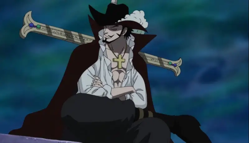 Swing the legendary Dracule Mihawk Yoru sword