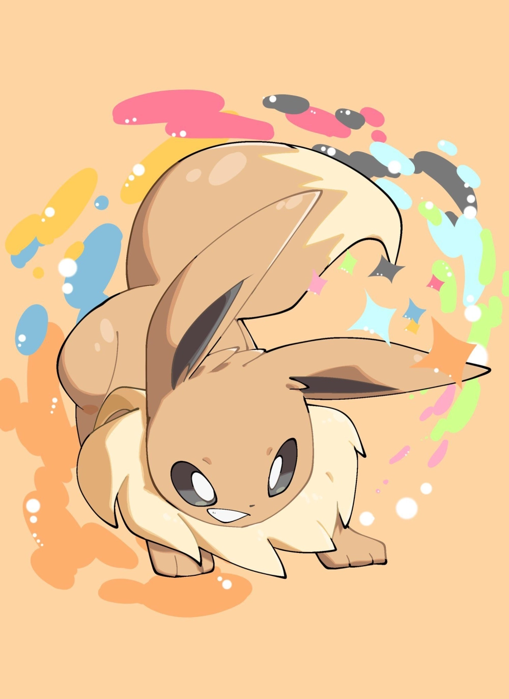 Eevee chibi art capturing pure fantasy