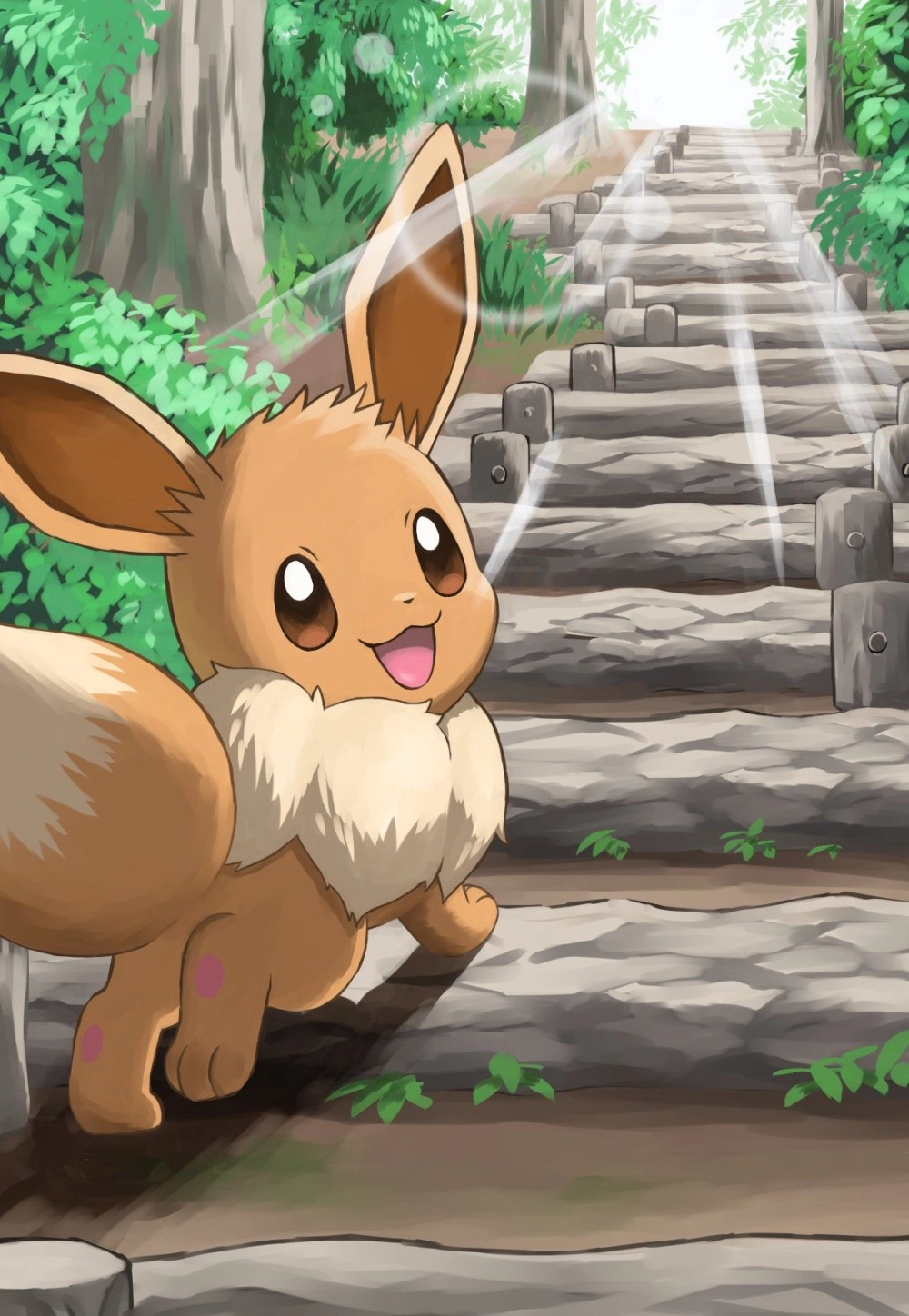 Eevee cute chibi spreading sweet vibes