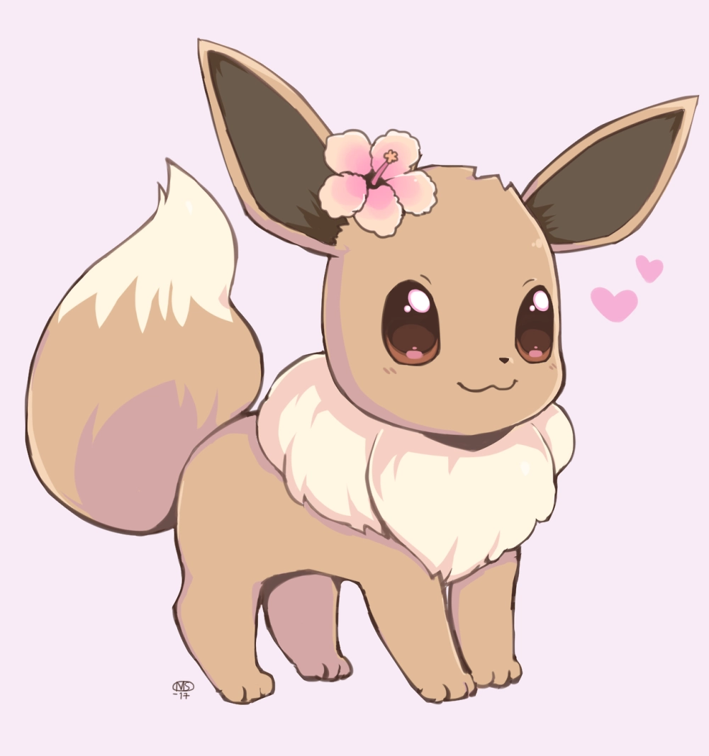Eevee chibi drawing with soft details