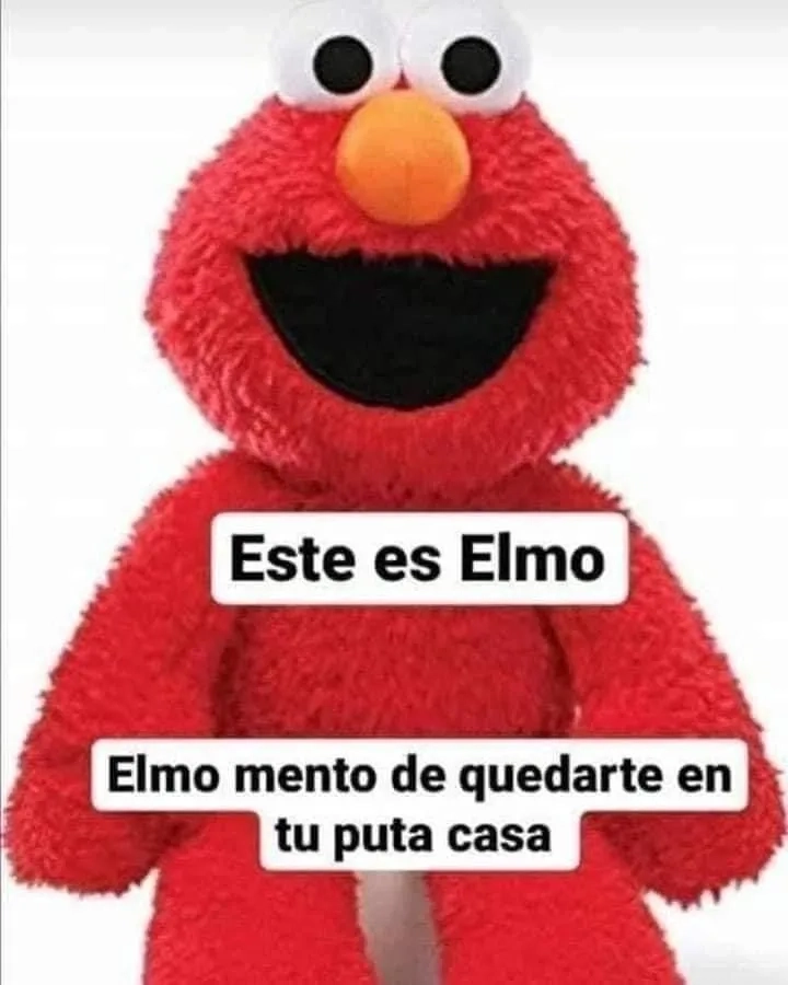 Elmo on fire meme symbolizing chaos and energy
