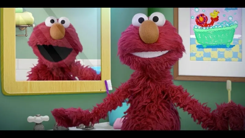 Elmo rises from the ashes in the on fire meme