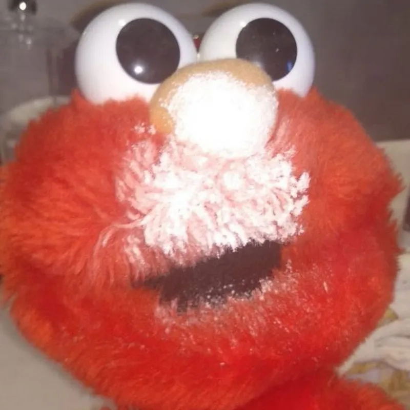Elmo on the potty in the viral toilet meme