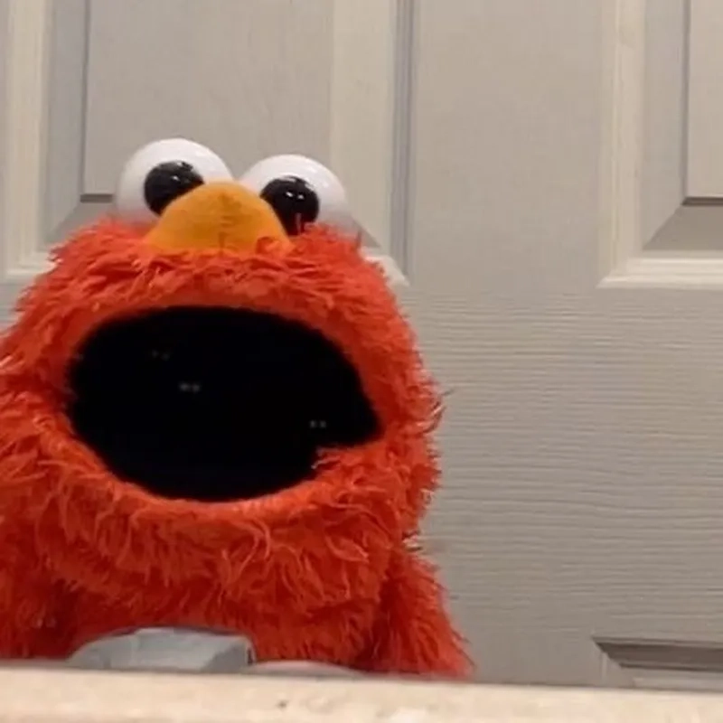 The chaotic energy of the Elmo fire meme