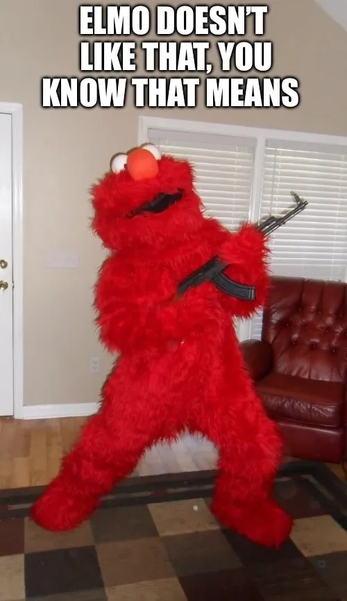 A collection of truly funny Elmo memes