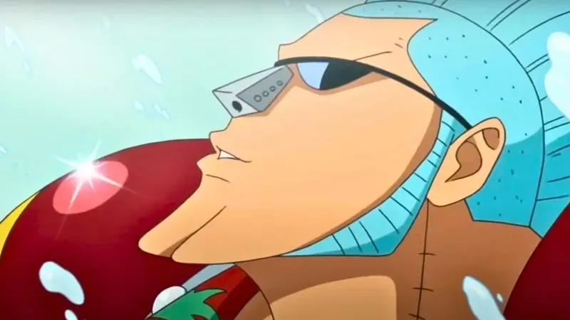 Reveal Franky's true identity as a legendary cyborg