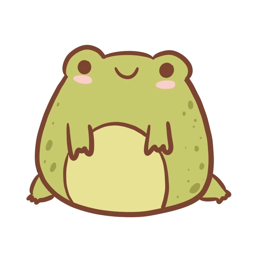 Chibi frog drawing simple yet adorable