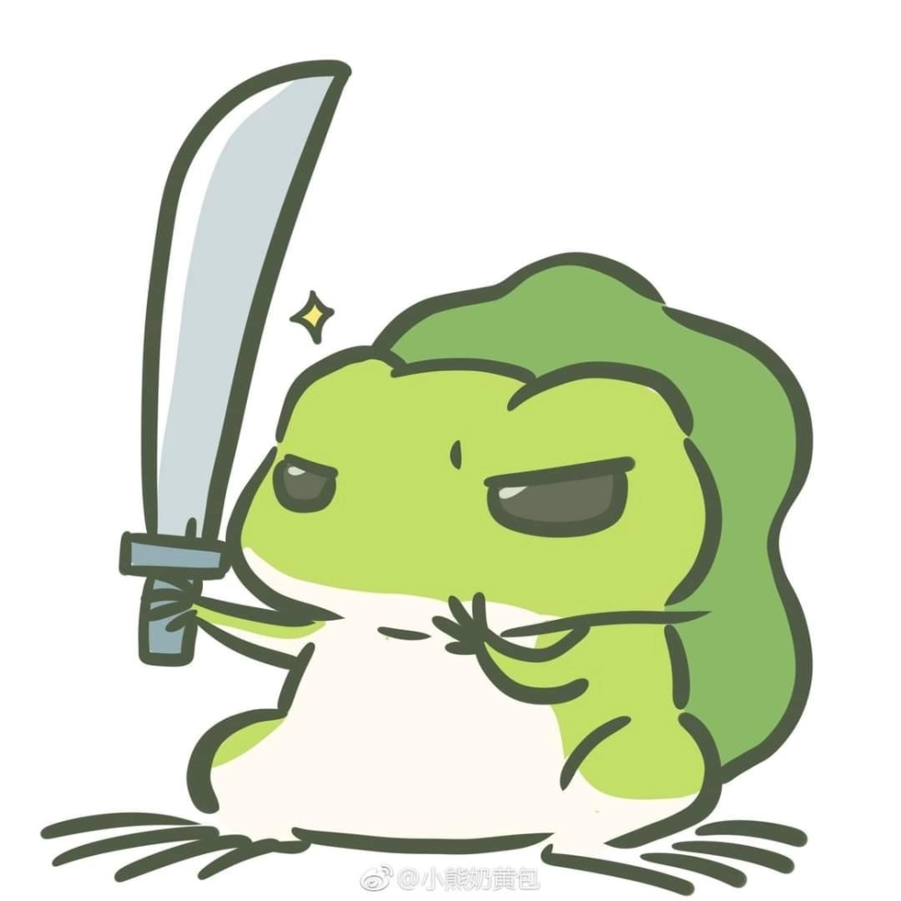 Chibi frog icon playful and minimal