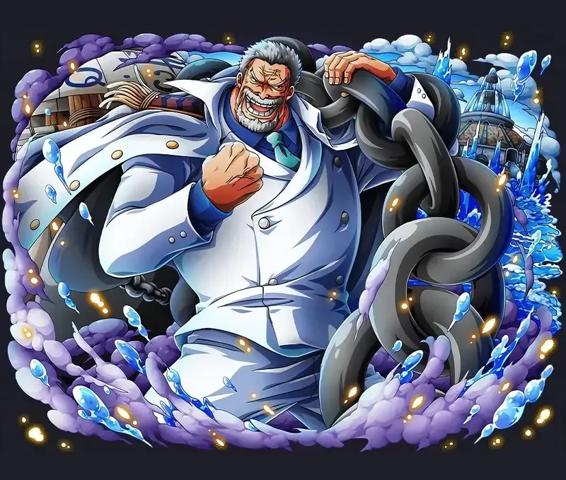 Explore the legendary strength of Monkey D. Garp in action