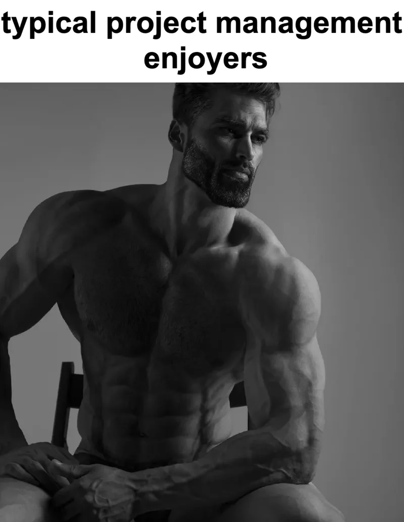 The classic GigaChad meme template in all its glory.