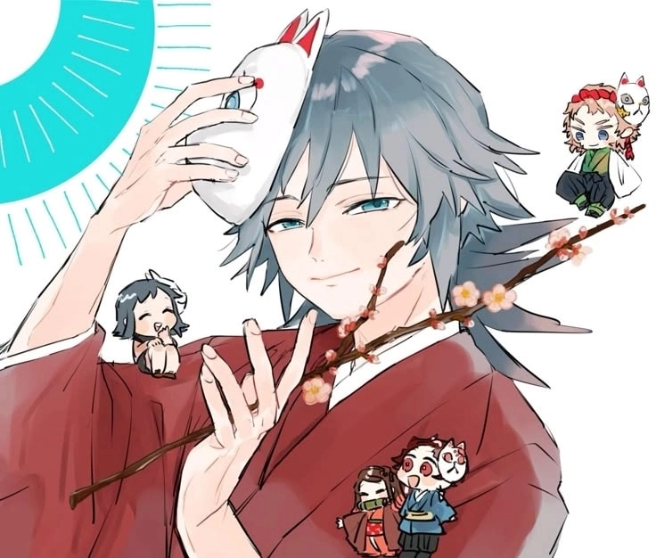 Giyu Tomioka stands ready with his sword